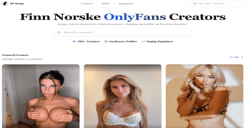 Velkommen til OF Norge – Vi samler alle norske creators på ett sted